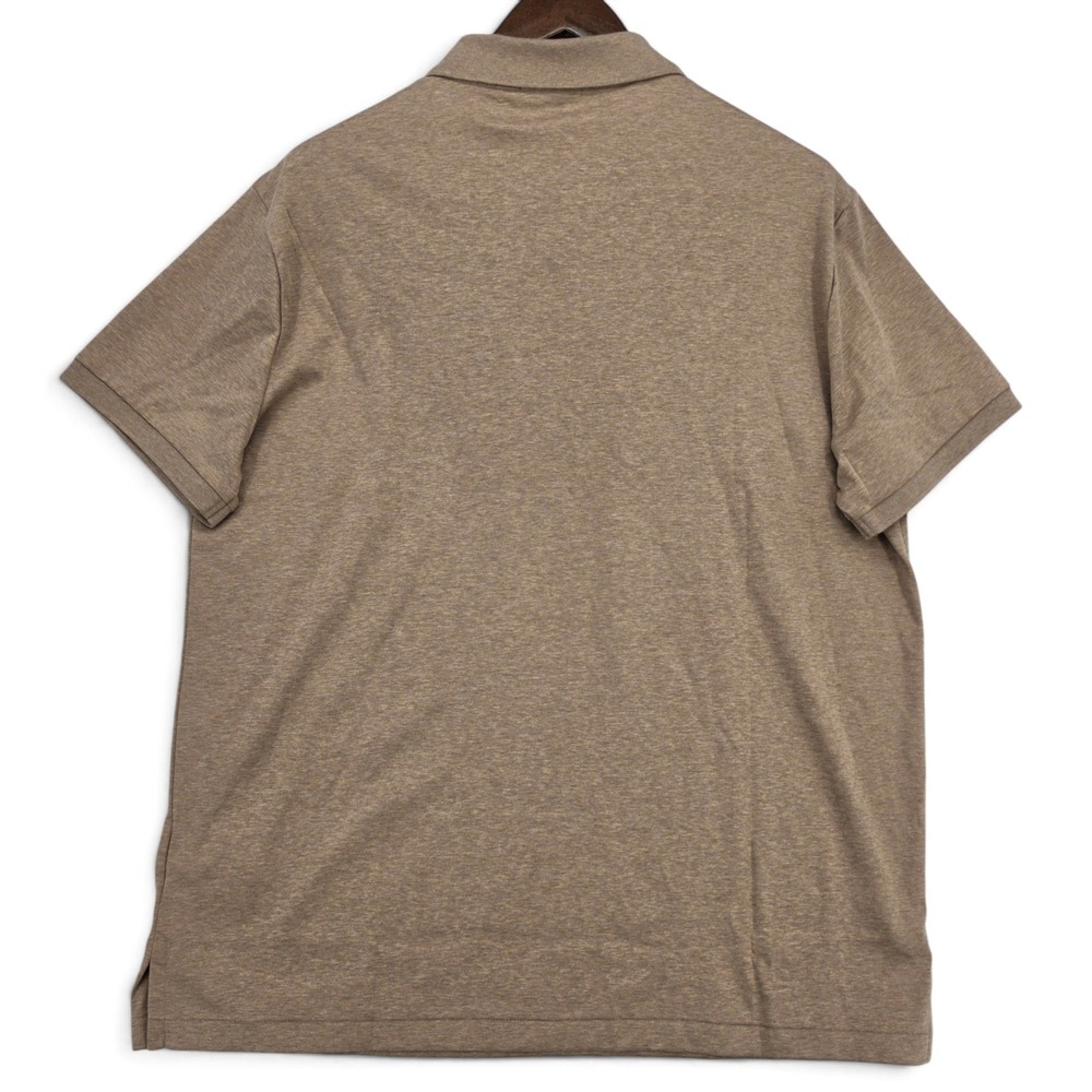 Polo Ralph Lauren Custom Slim Fit Polo Shirt XL Brown Cotton Short Sleeve NWT - Picture 3 of 6